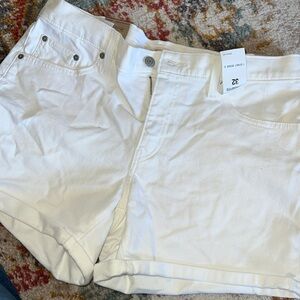 Women’s Levis White Denim Shorts